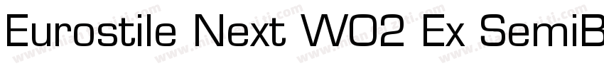 Eurostile Next W02 Ex SemiBd It字体转换